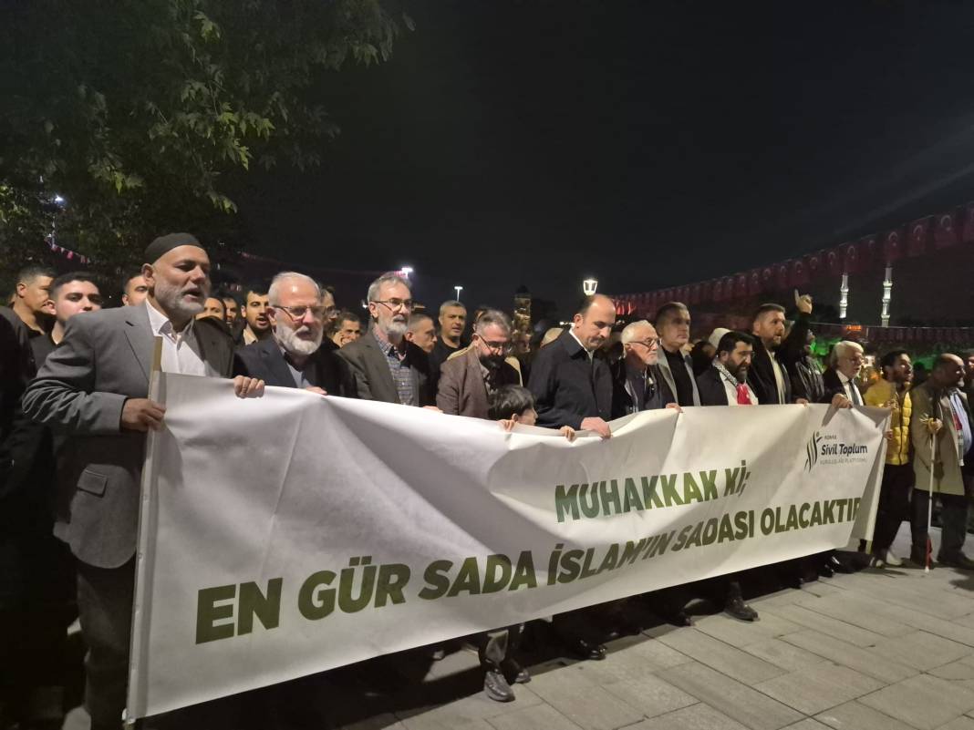 Konya’da Gazze için tarihi buluşma! Binlerce kişi tek yürek oldu 6